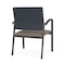 Lesro Newport Wide Guest Chair Metal Frame, Charcoal, RS Night Sky Back, MD Farro Seat NP1201 - alternate 3
